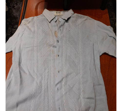 Camisa En Hilo Fantasia T Small Con Det De Mancha