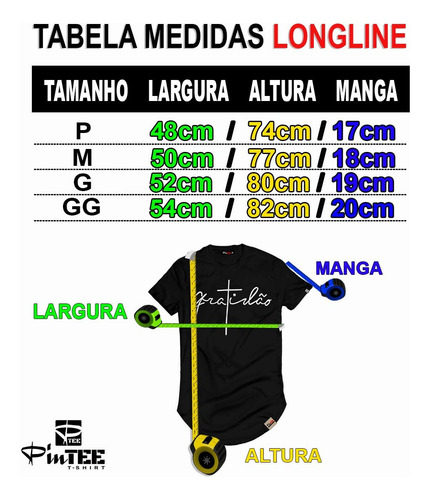 Imagem 3 de 10 de Camisa Camiseta Longline La Blusa Longa Manga Curta