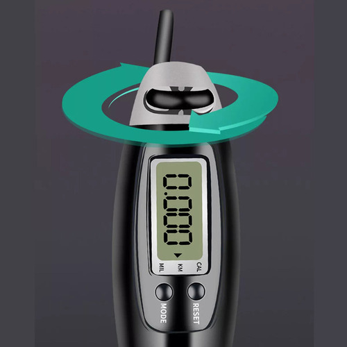 - A Cuerda De Salto De Velocidad Con Contador Digital, Doble