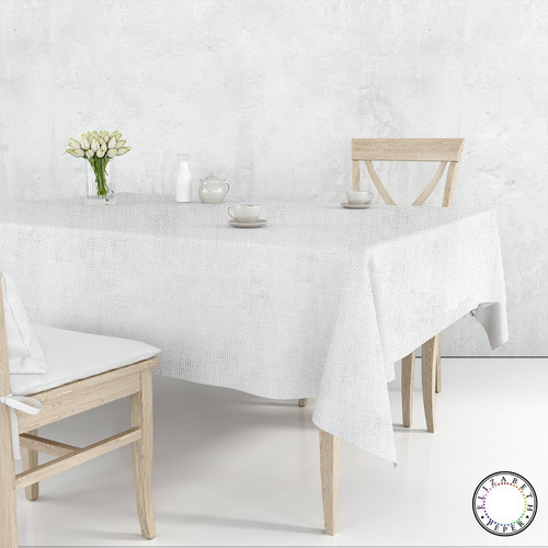 Mantel Para Mesa De Tela Blanco 140x220 Cm