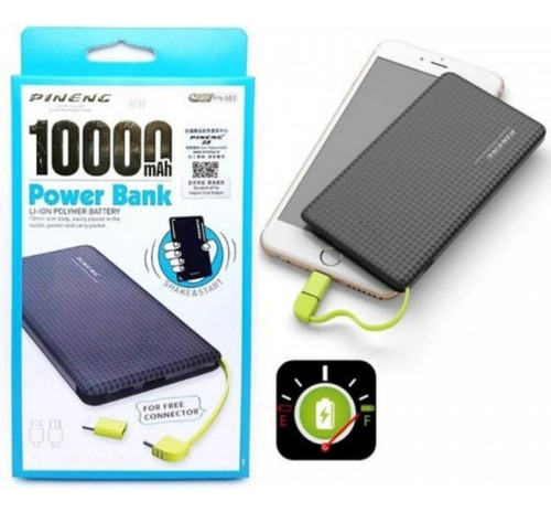 Cargador Portátil Power Bank Pineng 10000-mah Universal