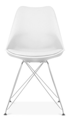 Silla Tulip Base Cromada Pack 4 Unid + Cuotas