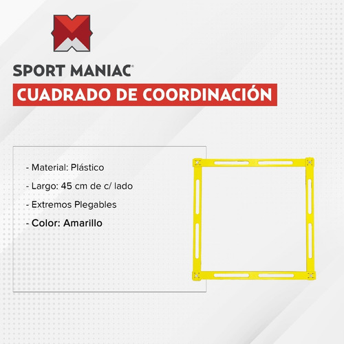 Imagen 2 de 3 de Cuadrado Entrenamiento Coordinación Fitness Sport Maniac