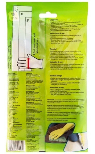 Imagem 2 de 3 de Luva Multiuso Scotch-brite Tamanho M Amarela 3m