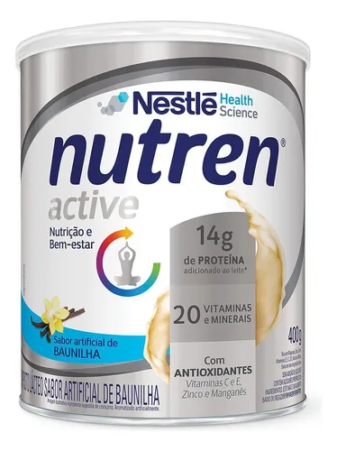 Nutren Active Baunilha 400g Nestlé Lata Pó Suplemento