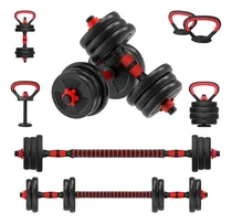 Comprar Occy Fitness Halter Barra Kettlebell Kit Musculação 6 Em 1 Anilha 30kg