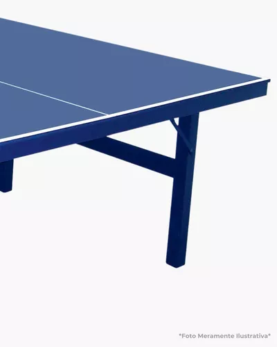 Mesa de Ping Pong / Tênis de Mesa Procopio Oficial Dobrável c/ Rodas - Azul