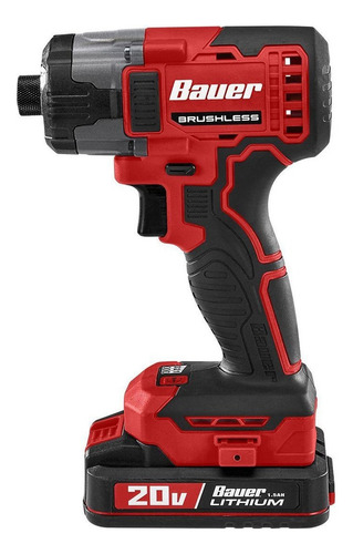 Destornillador De Impacto Hexagonal 1/4 Inalambrico Color Rojo/negro