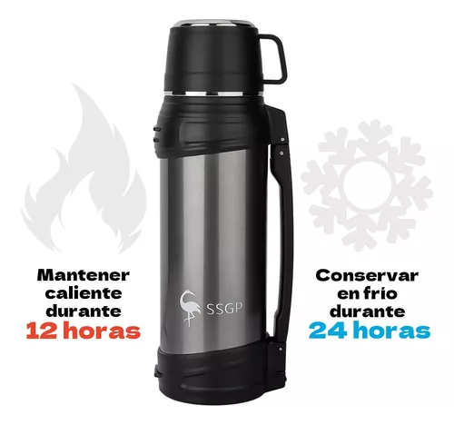 Botella De Agua Termo Frío Caliente 1200ml Acero Inoxidable