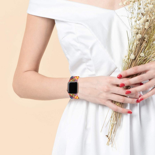 Imagem 6 de 6 de Pulseira Trançada Compatível Apple Watch 38/40/41/42/44/45mm