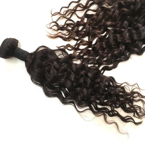 Cabelo Humano Brasileiro Liso Ondulado 50cm Na Tela 100g