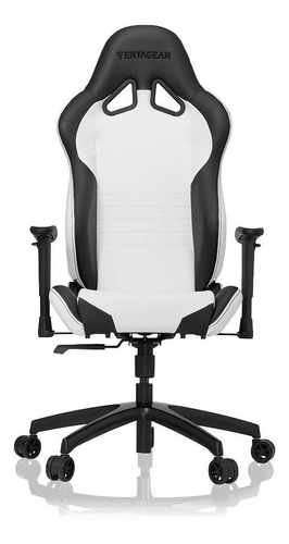 Imagen 2 de 3 de Silla de escritorio Vertagear SL2000 VG-SL2000 gamer ergonómica blanca y negra con tapizado de cuero sintético