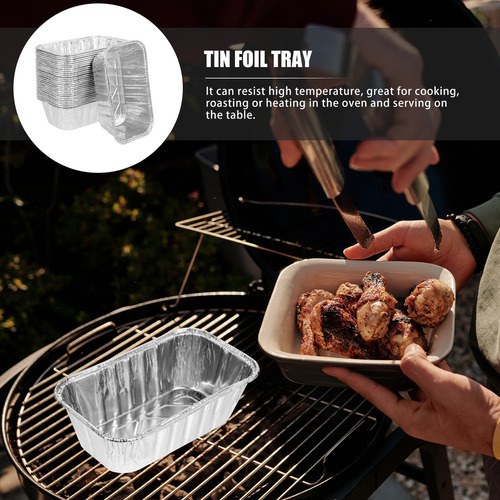 Bandeja De Aluminio Para Alimentos, Caja De Lata Comercial,