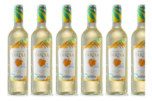 Vino Norton Cosecha Tardía Blanco Dulce X6