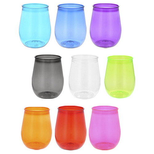 150 Vasos De Plástico Personalizable De Colores Reutilizable