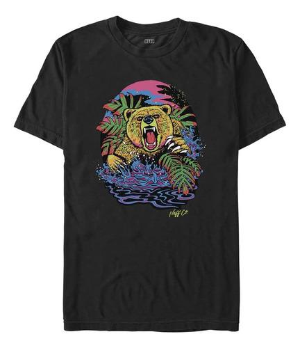 Neff Psychedlic Bear Full Young - Polera De Manga Corta Pa