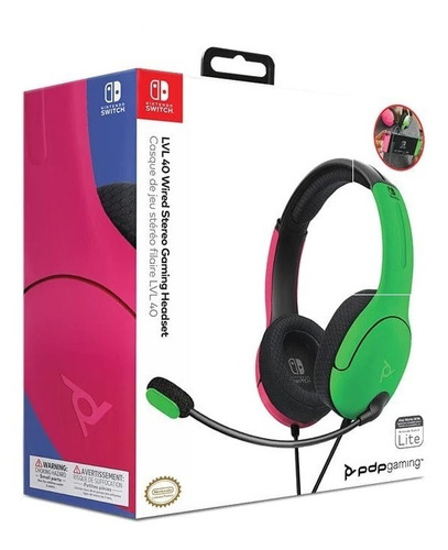 Audifonos Gamer Nintendo Switch Pdp Lvl 40 Originales