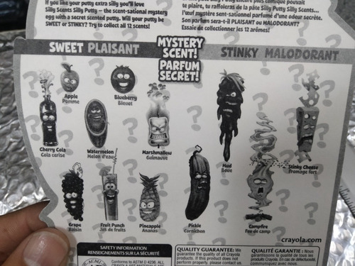 Boligoma, Silly Putty, Olor Misterioso, Crayola!! (Usado)