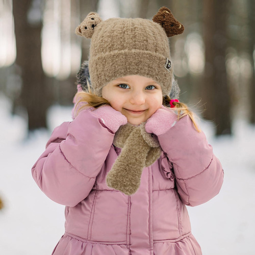 Conjunto De Bufanda Y Gorro De Invierno Para Bebés De 1 A 3