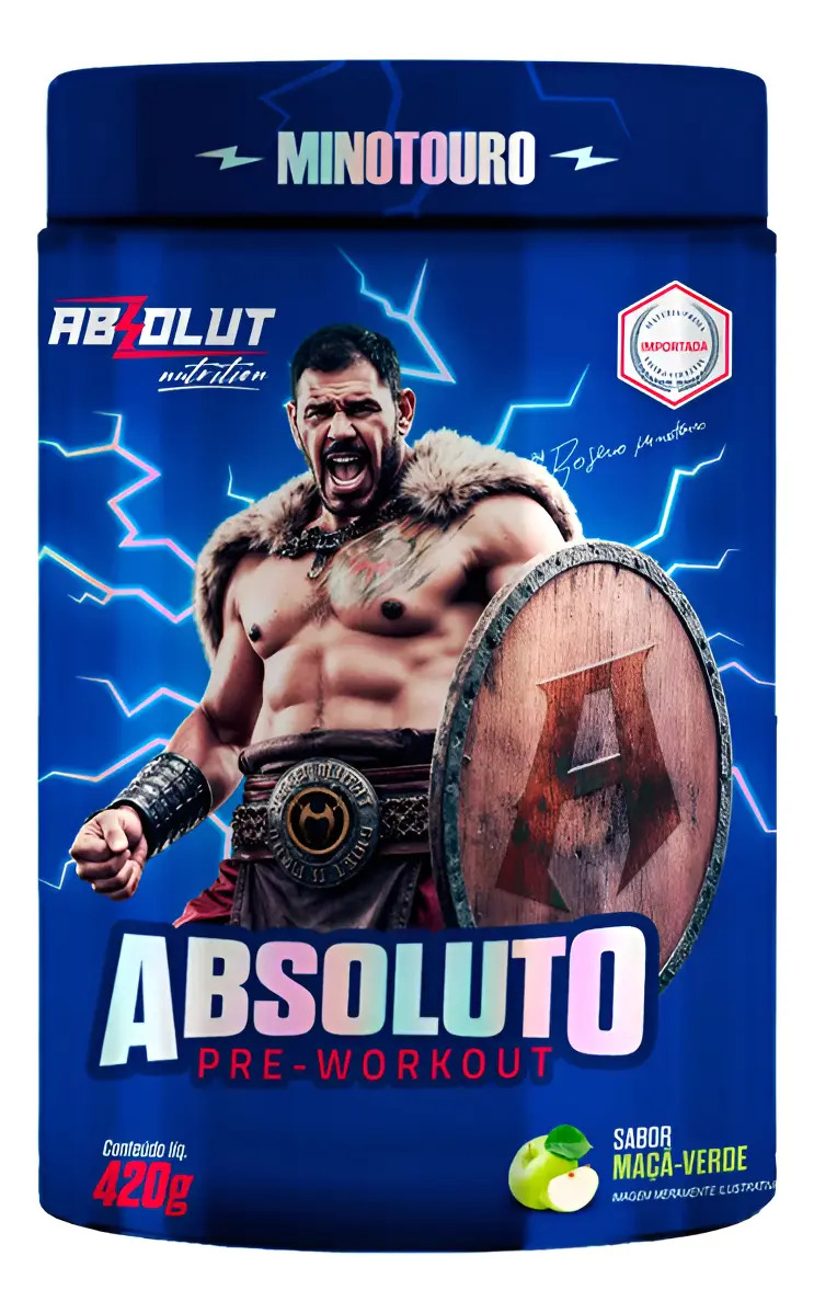 Pré Treino Termogênico Absolut Nutrition Maçã Verde 420g