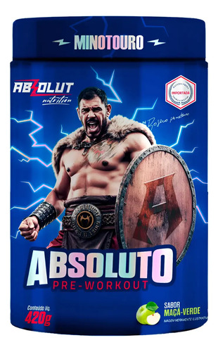 Pré Treino Termogênico Absolut Nutrition Maçã Verde 420g