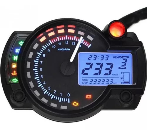 Tablero Velocimetro Moto Digital Universal Color Elegible