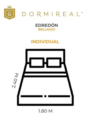 Edredón Bellagio Individual Dormireal