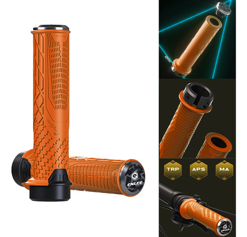 Empuñaduras De Manillar De Bicicleta, 1 Par De Naranja