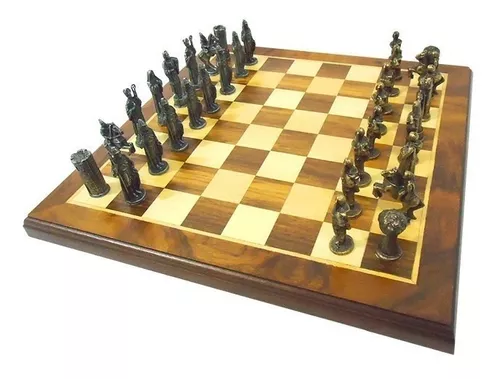 Jogo de xadrez de madeira definido Deluxe Ouro Chess Set Titanium