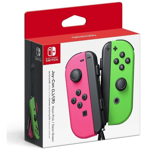Nintendo Switch Joy-con Neon Pink Green - Sniper Game