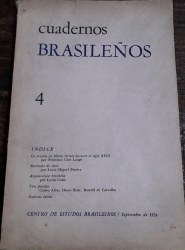 1708. Cuadernos Brasileños  N°4 - Vvaa