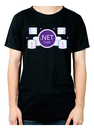 Remera Programador Net Core C# Dev It Tech 349 Dtg Minos