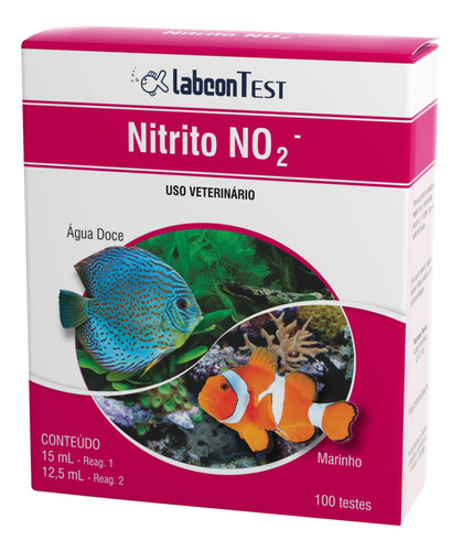 Labcon Teste De No2 Nitrito P/ Aquarios Agua Doce E Marinho