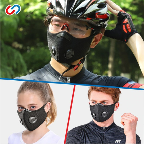 Imagen 3 de 9 de Mascarilla Deportiva + 5 Filtros De Repuesto