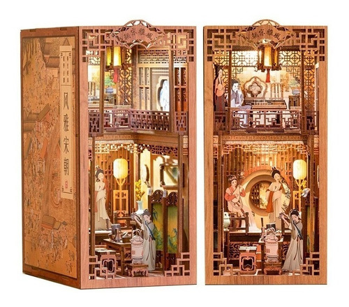 Cutebee Casita De Muñecas Diy Miniatura Diorama Kit Booknook
