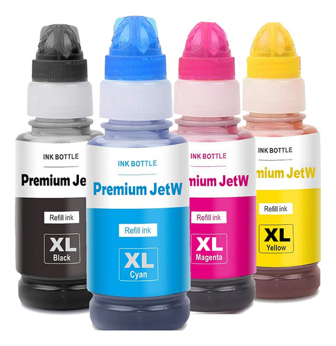 5x Tinta Para Brother Btd60 Bt5001 Dcp-t420w T510w T520w Tinta 200ml Super Black 100ml Yellow 100ml Magenta 100ml Ciano