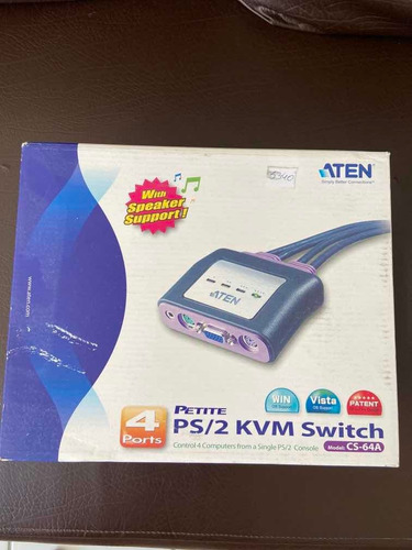 Chaveador Kvm Ps/2 Com 4 Portas Novo Lacrado