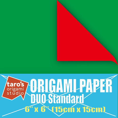 Taro's Origami Studio Duo Rojo Verde Color Diferente 6