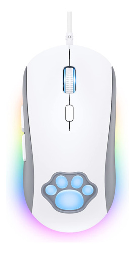 Phnixgam Cat Paw - Mouse Rgb Para Juegos, Mouse Ptico Silenc