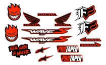 Comprar Kit Calcos De Vinilo Tornasolado Honda Wave S 110.