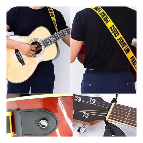 N Tali Strap Para Guitarra Y Bajo Electrica Piel Con