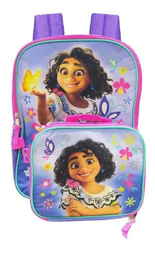 Combo Escolar De Encanto Morral + Lonchera Disney Original