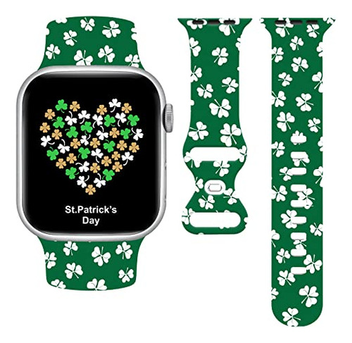 Banda De Reloj De Día De St. Patricks Compatible Con Apple--