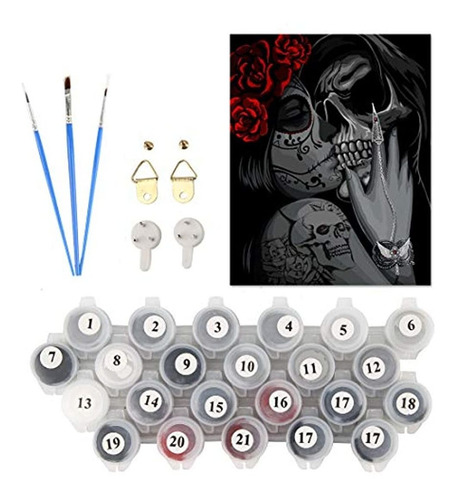 Imagen 6 de 7 de Kit De Pintura Al Óleo Para Halloween, 16x20in, Marca Pyle