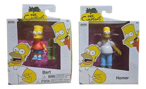 Set De Figuras The Simpsons Bart Y Homero Simpsons 2 Piezas