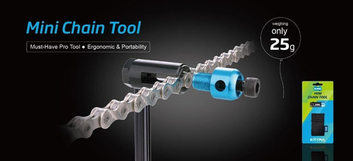 Imagen 6 de 9 de Corta Cadena Bicicleta Mini Chain Tool Portatil Kmc