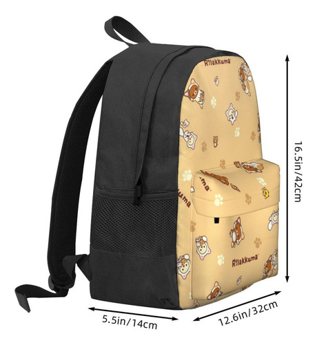. Mochila Con Estampado For Viajes Al Aire Libre Rilakkuma
