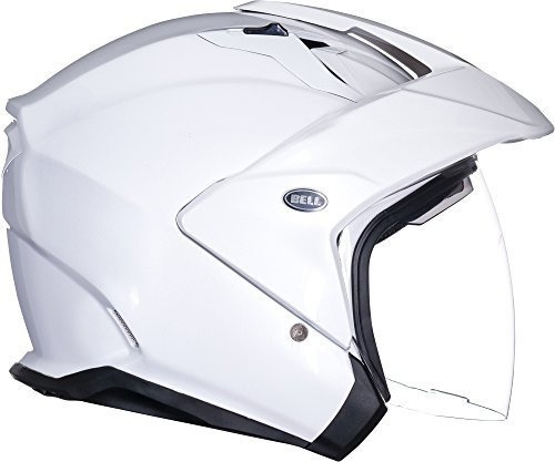 Casco De Moto Bell Mag-9 Open Face (solid Gloss Pearl White,