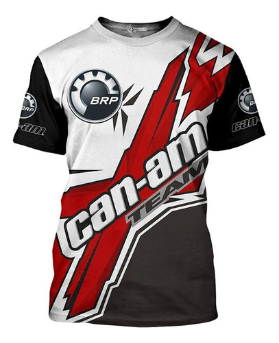 Camiseta De Manga Corta Con Estampado 3d Brp Can-am