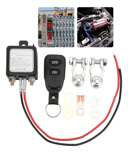 Dc12v 200a Relé De Interruptor De Batería De Coche Control R